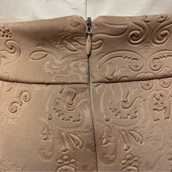 Vintage Embossed Neoprene Asymmetrical Skirt - Picture 6 of 6